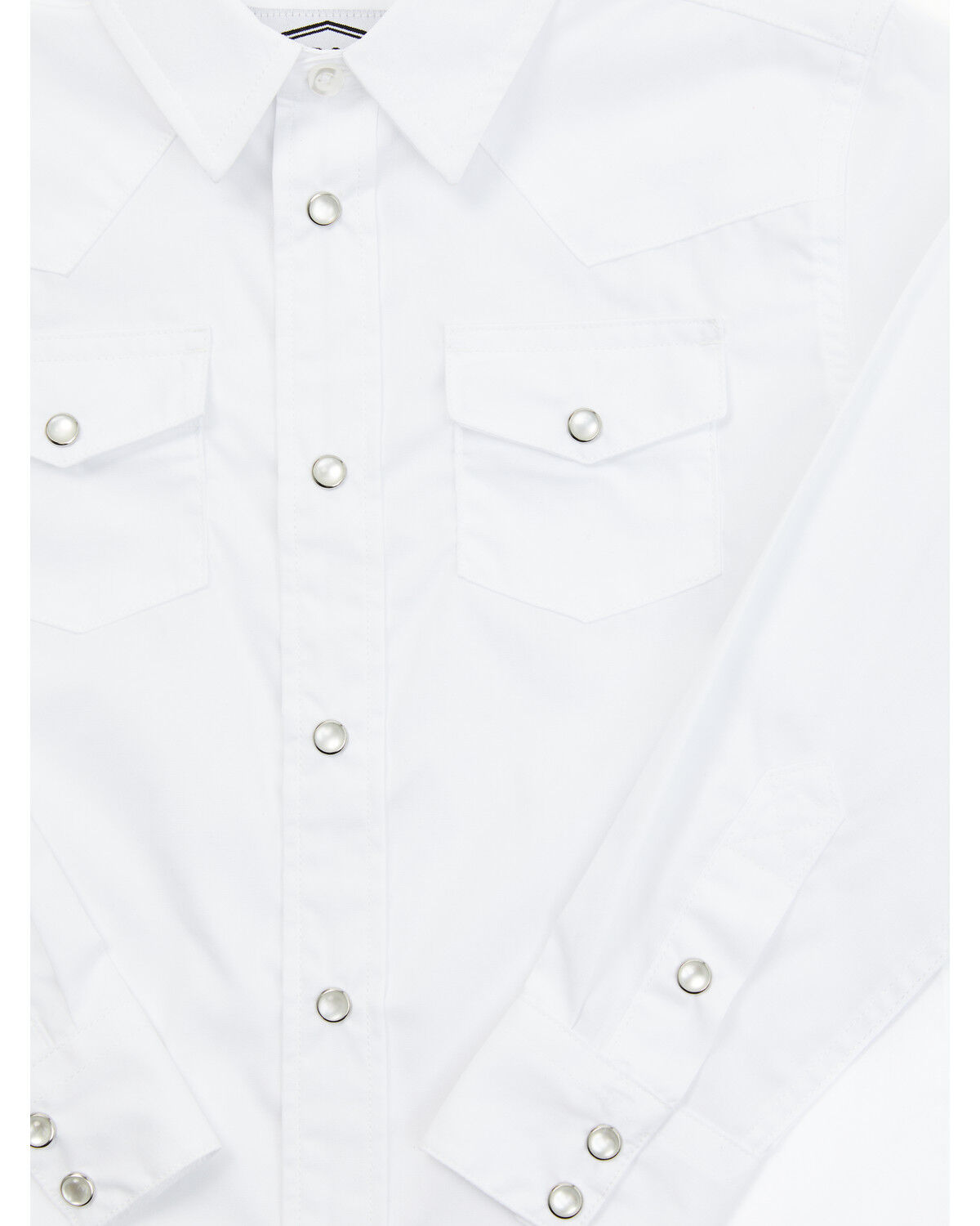 Image #2 - Gibson Trading Co Toddler Boys' Solid Long Sleeve Pearl Snap Western Shirt, White, hi-res