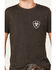 Image #3 - Ariat Boys' Rider Label Short Sleeve Graphic Print T-Shirt , Charcoal, hi-res