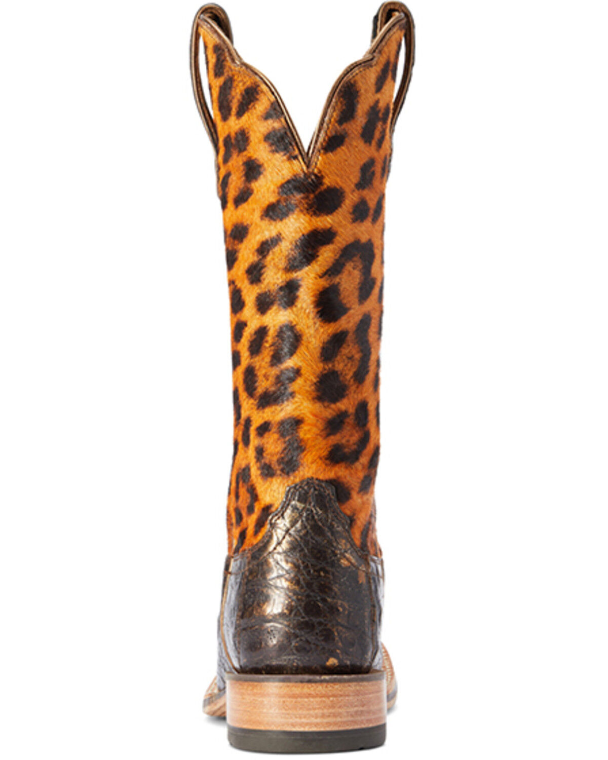 Image #3 - Ariat Women's Donatella Exotic Caiman Western Boots - Broad Square Toe, Black, hi-res