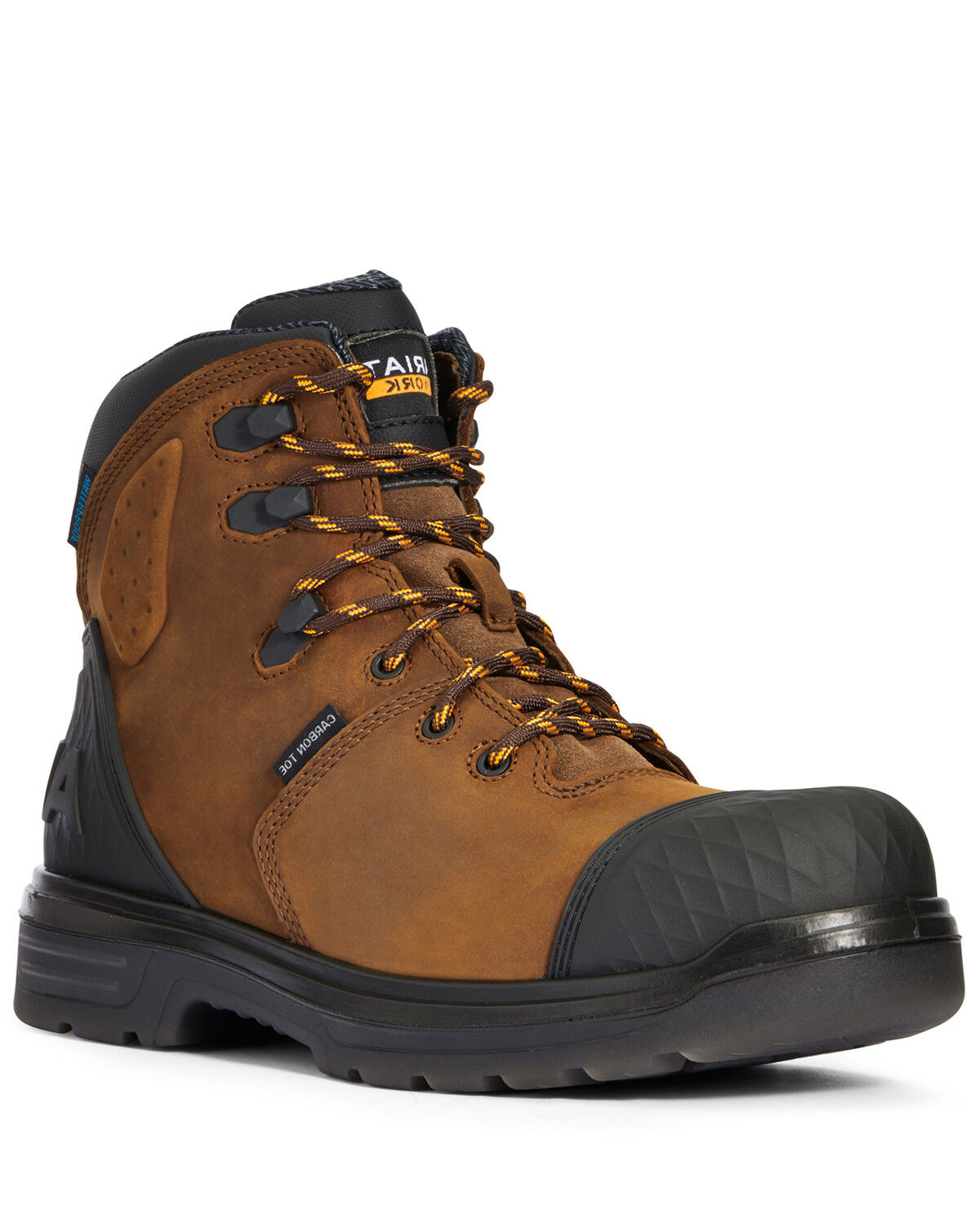 Image #1 - Ariat Men's Outlaw Work Boots - Carbon Toe, Dark Brown, hi-res