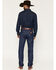Image #3 - Wrangler Men's 13MWZ Dark Wash High Rise Rigid Cowboy Cut Straight Jeans, Indigo, hi-res