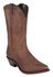 Image #1 - Boulet Men's Embroidered Tall Western Boots - Round Toe, Golden Tan, hi-res