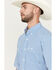 Image #2 - George Strait by Wrangler Men's Plaid Print Short Sleeve Button-Down Stretch Western Shirt - Big , , hi-res