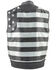 Image #3 - Milwaukee Leather Men's Old Glory Laced Arm Hole Concealed Carry Leather Vest - 7X, Black, hi-res
