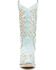 Image #4 - Corral Women's Boot Barn Exclusive Glitter Inlay Western Boots - Snip Toe, Light Blue, hi-res