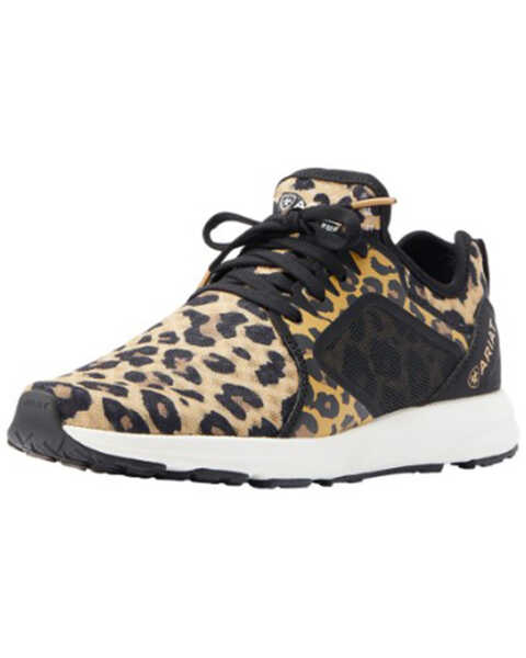 Image #1 - Ariat Women's Leopard Print Fuse Sneakers, Leopard, hi-res