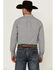 Image #4 - Ariat Men's Creek Plaid Print Long Sleeve Button-Down Western Shirt, Light Blue, hi-res