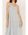 Image #4 - Cleo + Wolf Women's Tiered Relaxed Fit Midi Dress , Steel Blue, hi-res