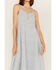 Cleo + Wolf Women's Tiered Relaxed Fit Midi Dress , Steel Blue, hi-res