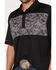Image #3 - RANK 45® Men's Linear Geo Print Short Sleeve Polo Shirt, Black, hi-res