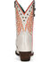 Image #4 - Corral Women's Fluorescent Embroidered and Studded Western Boots - Round Toe, White, hi-res