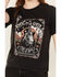 Image #3 - Rock & Roll Denim Women's Rock & Roll Short Sleeve Graphic Tee, Black, hi-res