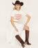 Image #1 - Wrangler Women's Cowboy Country Short Sleeve Graphic Tee, White, hi-res