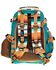 Image #2 - Hooey Mule Serape Striped Backpack, Turquoise, hi-res
