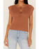 Image #3 - Heartloom Women's Griffin Knit Sweater Top, Rust Copper, hi-res