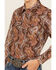 Image #3 - Cody James Boys' Dennis Paisley Print Long Sleeve Snap Western Shirt, Rust Copper, hi-res