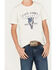 Image #3 - Cody James Boys' Steer Head Short Sleeve Graphic T-Shirt, Ivory, hi-res