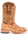 Cody James Men's Caramel Matte Pirarucu Exotic Western Boots - Broad Square Toe , Caramel, hi-res