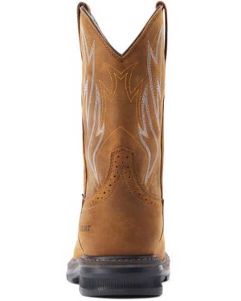 Image #3 - Ariat Men's Sierra Shock Shield Waterproof Western Work Boots - Soft Toe, Brown, hi-res