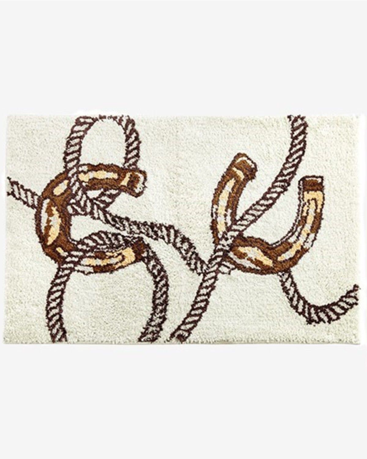 HiEnd Accents Pierre Equestrian Jacquard Bath & Kitchen Rug, Multi, hi-res
