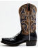 Dan Post Men's Eel Exotic Blue Western Boots - Square Toe , Multi, hi-res