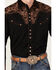 Image #3 - Scully Men's Embroidered Gunfighter Shirt - Big, Black, hi-res