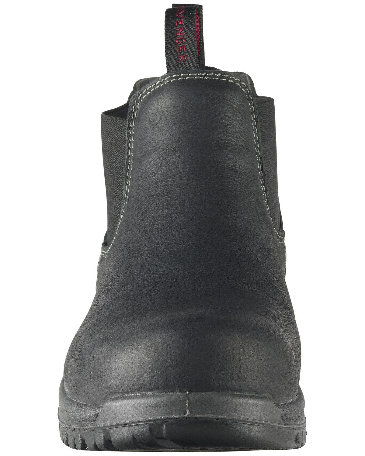 Image #5 - Avenger Men's Foreman Pull On Work Boots - Composite Toe, Black, hi-res