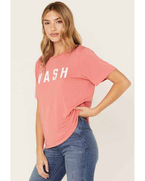 Image #3 - The NASH Collection Women's Logo Short Sleeve Graphic Tee, Red, hi-res