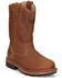 Image #1 - Chippewa Men's Thunderstruck Blonde Pull On Waterproof Soft Work Boots - Round Toe , Lt Brown, hi-res