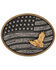 Image #1 - Montana Silversmiths Men's Flag & Eagle Belt Buckle, Silver, hi-res