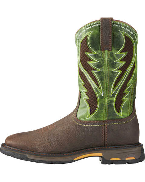 Image #2 - Ariat Men's VentTEK WorkHog® Work Boots - Composite Toe , Brown, hi-res