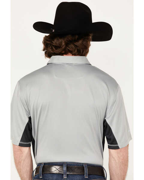 Image #4 - RANK 45® Men's Solid Renegade Performance Short Sleeve Polo Shirt , Charcoal, hi-res