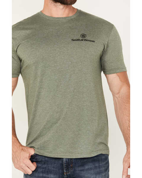 Image #4 - Smith & Wesson Men's Hunting Eagle Logo Short Sleeve Graphic T-Shirt, Olive, hi-res