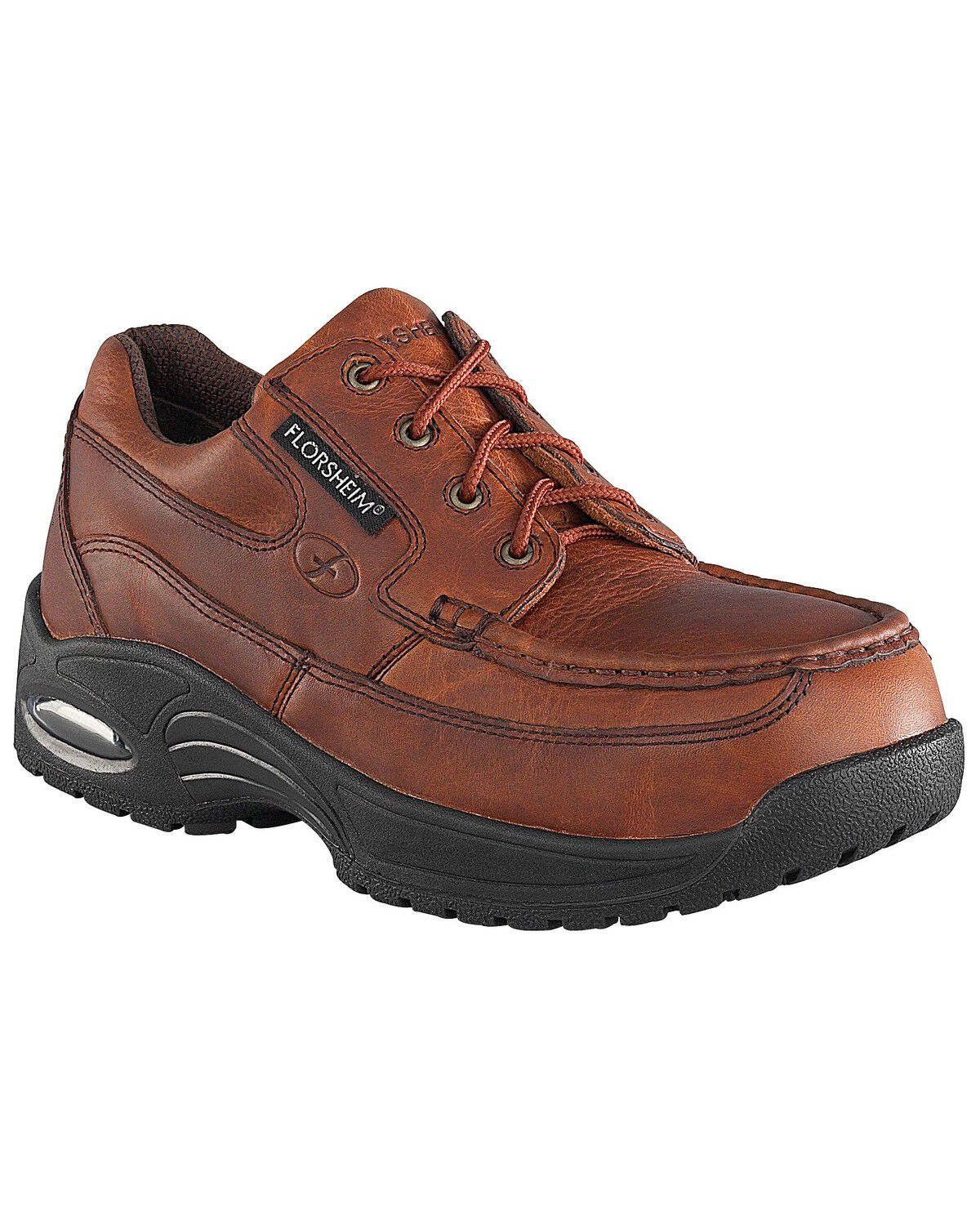 Florsheim Women's Polaris Canoe Oxfords Work Shoes - Composite Toe, Brown, hi-res