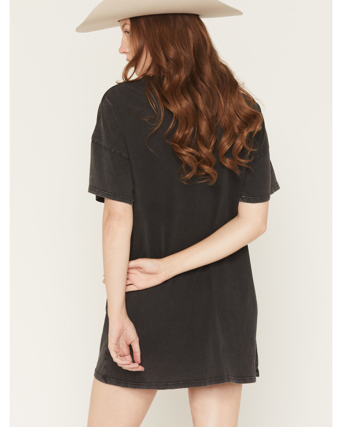 Image #4 - Rock & Roll Denim Women's Boot Barn Exclusive Steer Head Rambler Short Sleeve T-Shirt Dress, Black, hi-res