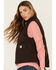 Image #4 - Carhartt Women's Dark Brown Washed Duck Sherpa Lined Vest, Brown, hi-res