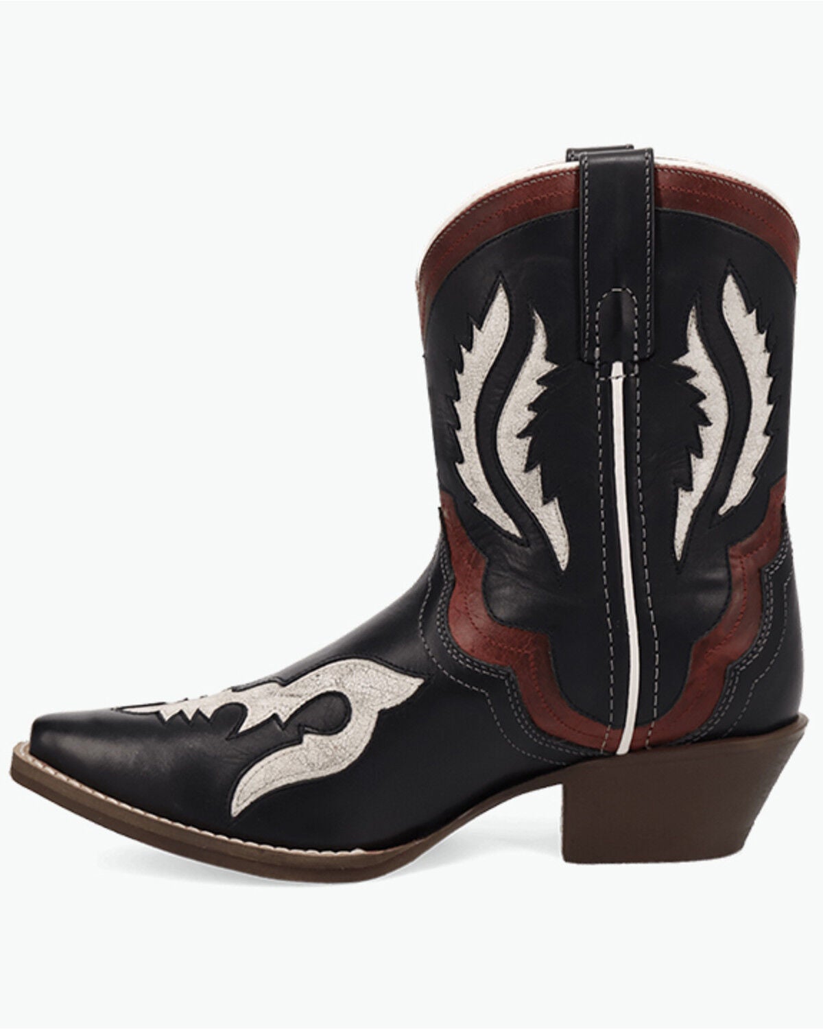 Image #3 - Laredo Women's Wrenly Western Booties - Snip Toe, Black, hi-res