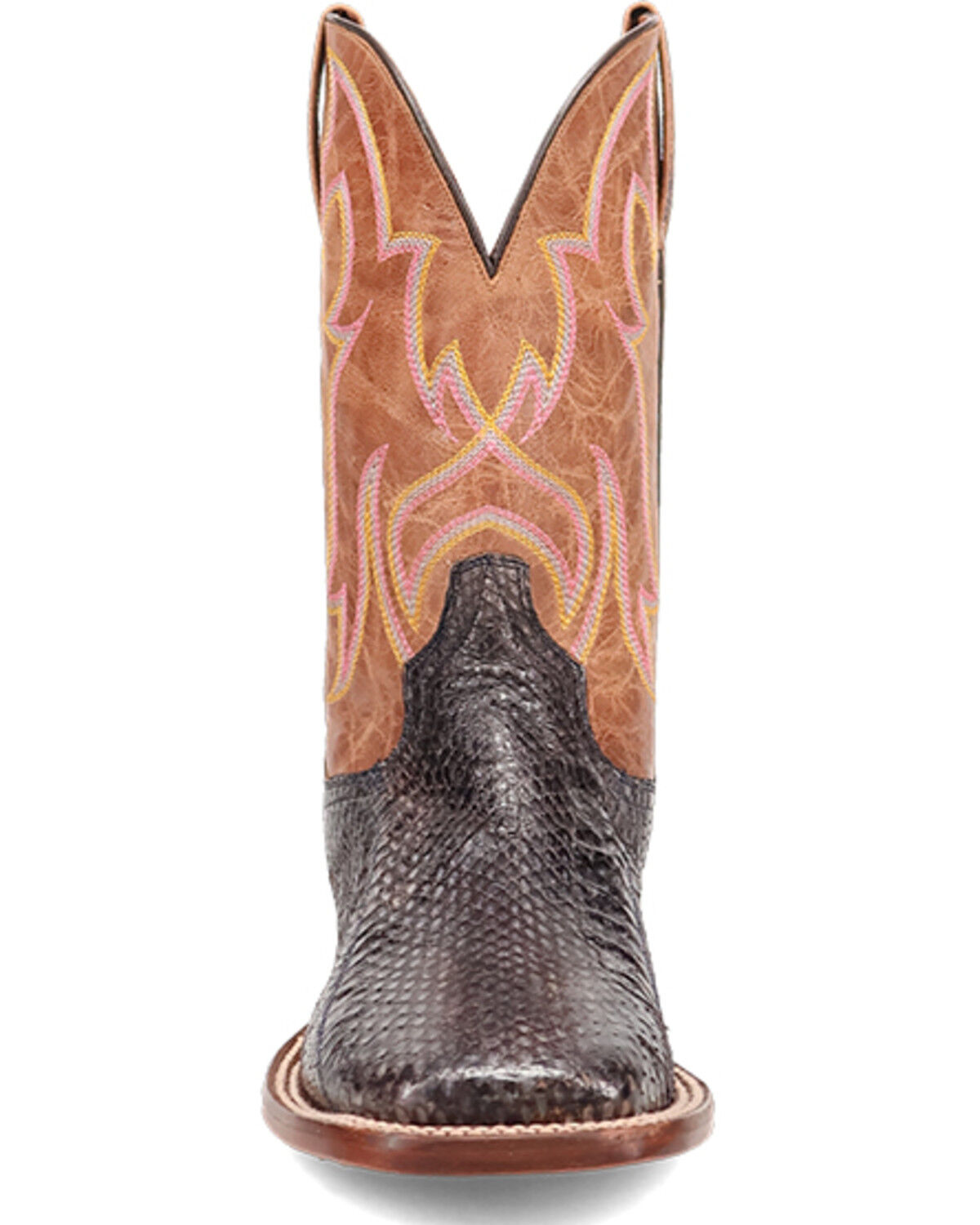 Image #4 - Dan Post Men's Exotic Cobra Western Boots - Broad Square Toe, Black, hi-res