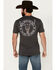 Image #1 - Cowboy Hardware Men's Mess With The Bull Short Sleeve T-Shirt, Charcoal, hi-res