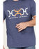 Image #3 - Hooey Men's Loop Logo Short Sleeve Graphic T-Shirt, Navy, hi-res