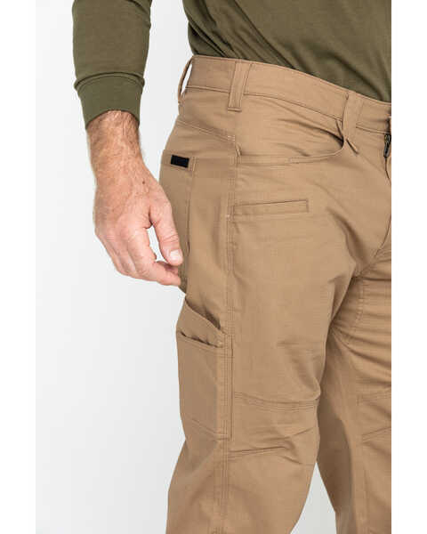 Image #3 - Hawx Men's Brown Stretch Ripstop Utility Work Pants - Big , Brown, hi-res