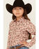Image #2 - Ariat Girls' Floral Print Long Sleeve Snap Western Shirt, Multi, hi-res