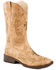 Image #1 - Roper Women's Faith Cross Inlay Boots - Square Toe, Tan, hi-res