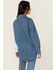 Image #4 - Wrangler Retro Women's Color Block Denim Long Sleeve Snap Western Shirt, Blue, hi-res