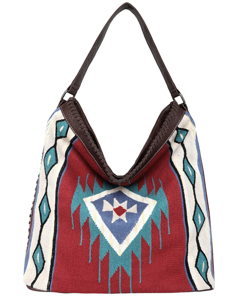 Montana West Women's Southwestern Canvas Hobo Bag, Multi, hi-res