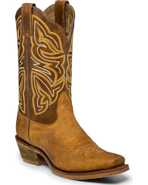 Image #1 - Nocona Women's Leather Western Boots - Square Toe, Tan, hi-res