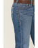 Image #2 - Ariat Girls' Medium Wash Bootcut Stretch Denim Jeans, Medium Wash, hi-res
