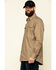 Ariat Men's Khaki Rebar Made Tough Durastretch Long Sleeve Work Shirt - Tall , Beige/khaki, hi-res