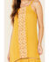 Image #3 - Miss Me Women's Crochet Midi Dress , Dark Yellow, hi-res