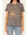 Image #4 - Bandit Brand Women's On The Trail Graphic Short Sleeve Tee , Charcoal, hi-res
